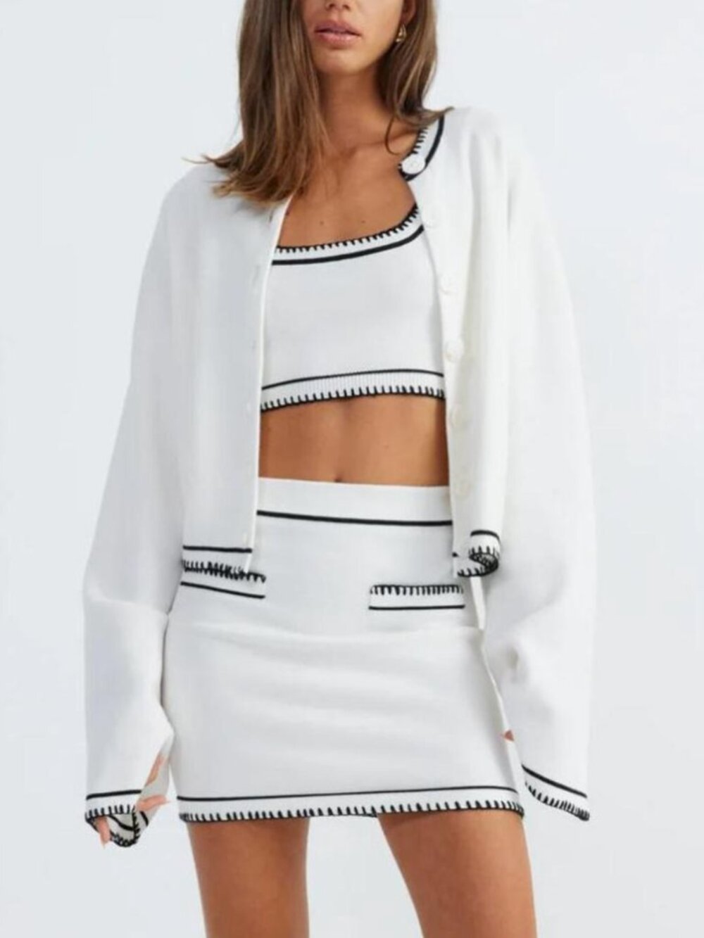 SNDYS Cardigan & Skirt Set - NWOT